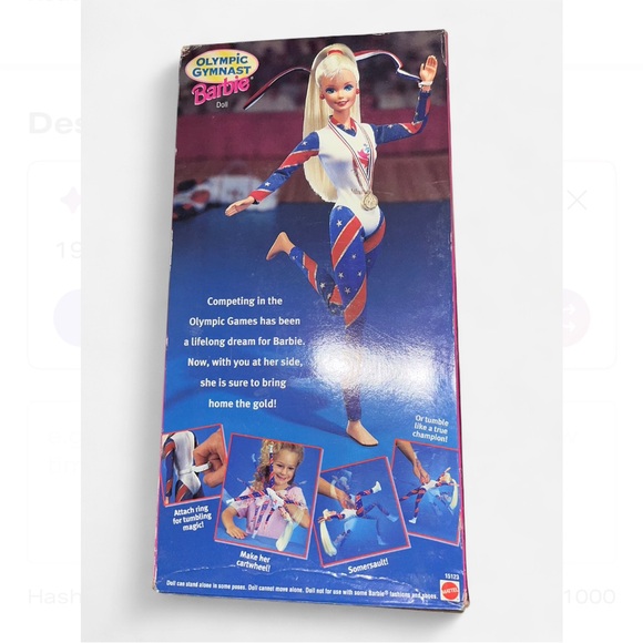 Barbie Olympic Gymnast Doll 1995 Vintage Mattel - Picture 2 of 4